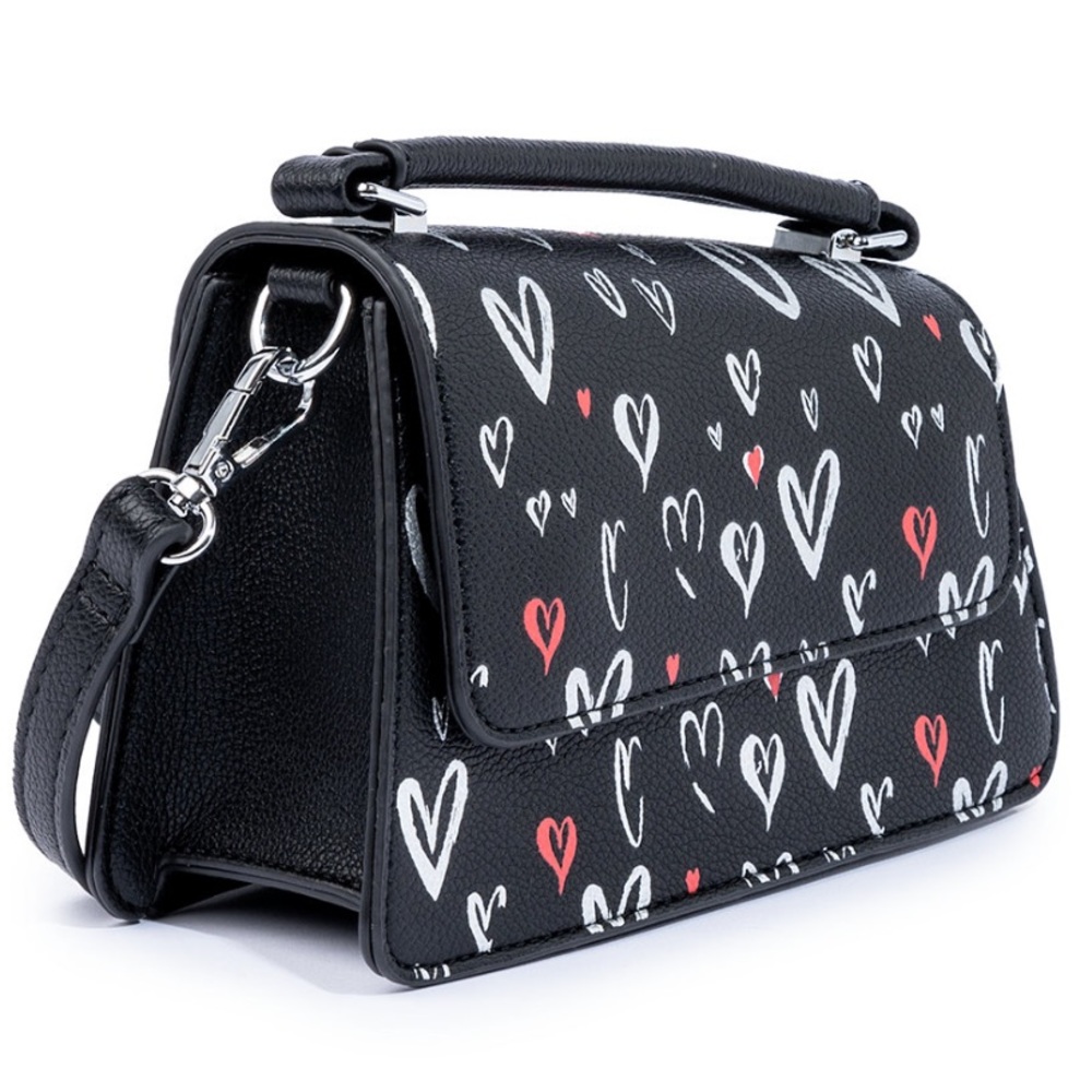 NWT Skinnydip London April Graffiti Hearts Crossbody Bag - Picture 3 of 10